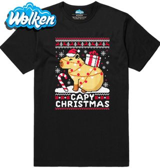 Pánské tričko Vánoční Kapybara Capy Christmas.jpg