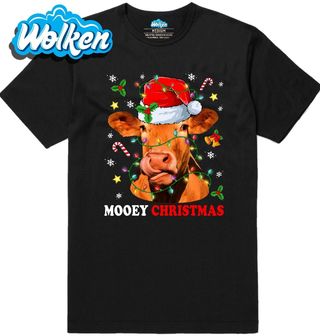 Pánské tričko Vánoční Kráva Mooey Christmas.jpg