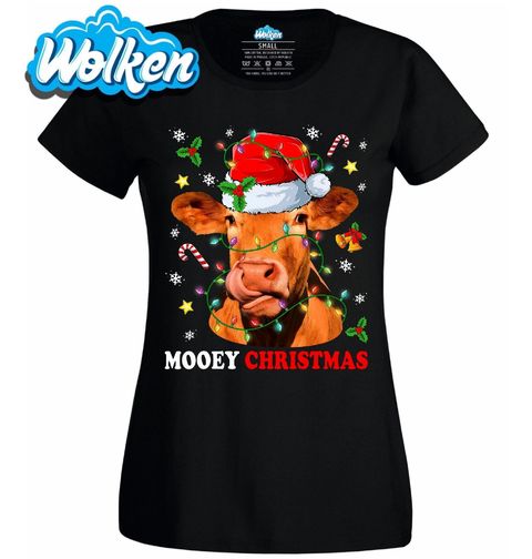 Obrázek produktu Dámské tričko Vánoční Kráva Mooey Christmas