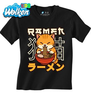 Dětské tričko Oranžová Kočka a Ramen.jpg