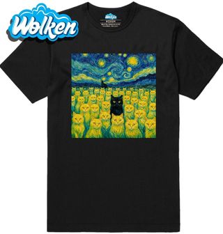 Pánské tričko Pole Koček ve Hvězdné Noci.jpg