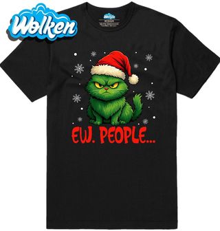 Pánské tričko Kočičí Grinch Ew People.jpg