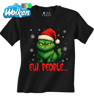 Dětské tričko Kočičí Grinch Ew People.jpg