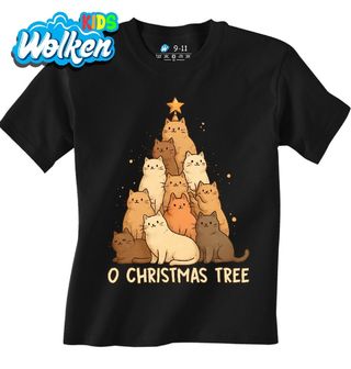 Dětské tričko Kočičí Vánoční Stromek O Christmas Tree.jpg