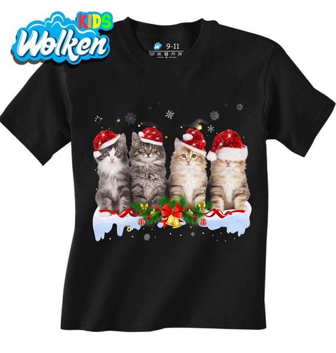 Obrázek produktu Dětské tričko Vánoční Mainské Kočky