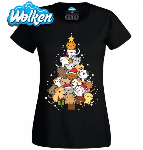 Obrázek produktu Dámské tričko Kočičí Stromeček