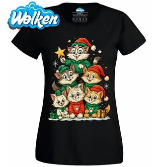 Dámské tričko Vánoční Kočičí Parta.jpg