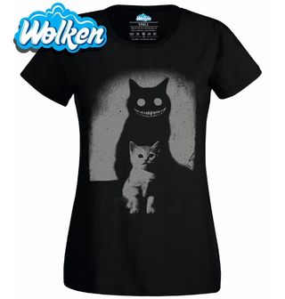 Dámské tričko Hororový Stín Démonické Kočky.jpg