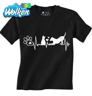 Dětské tričko Vintage Kardiogram Kočka a Pes.jpg