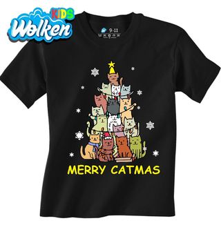 Dětské tričko Vánoční Kočky Merry Catmas.jpg
