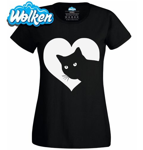 Obrázek produktu Dámské tričko Kočičí Stín v Srdci