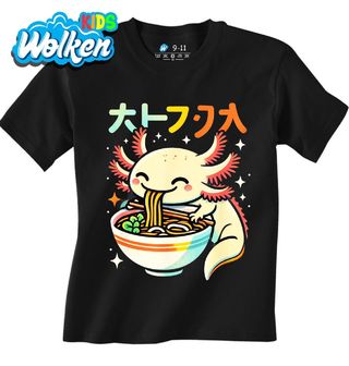 Dětské tričko Axolotl s Miskou Ramen Nudlí.jpg