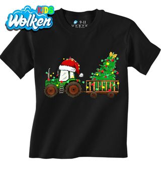 Dětské tričko Vánoční Traktor.jpg