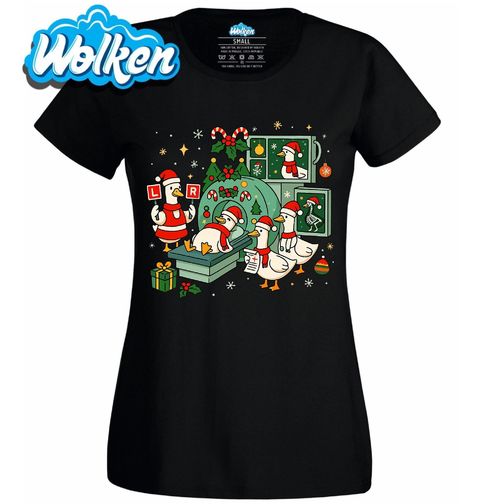 Obrázek produktu Dámské tričko Vánoční Rentgen Husy