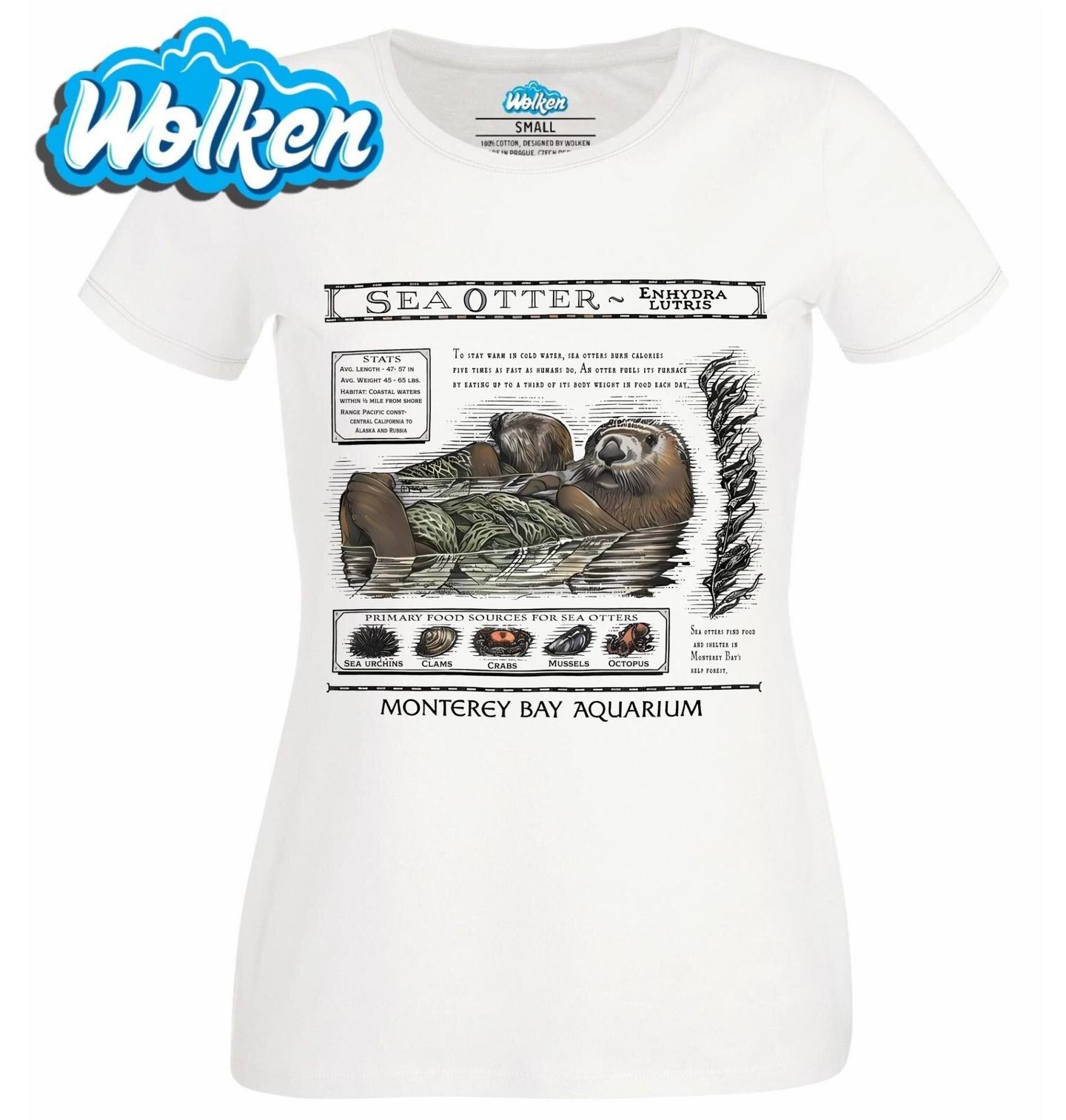 Dámské tričko  Vydra mořská Monterey Bay Aquarium.jpg