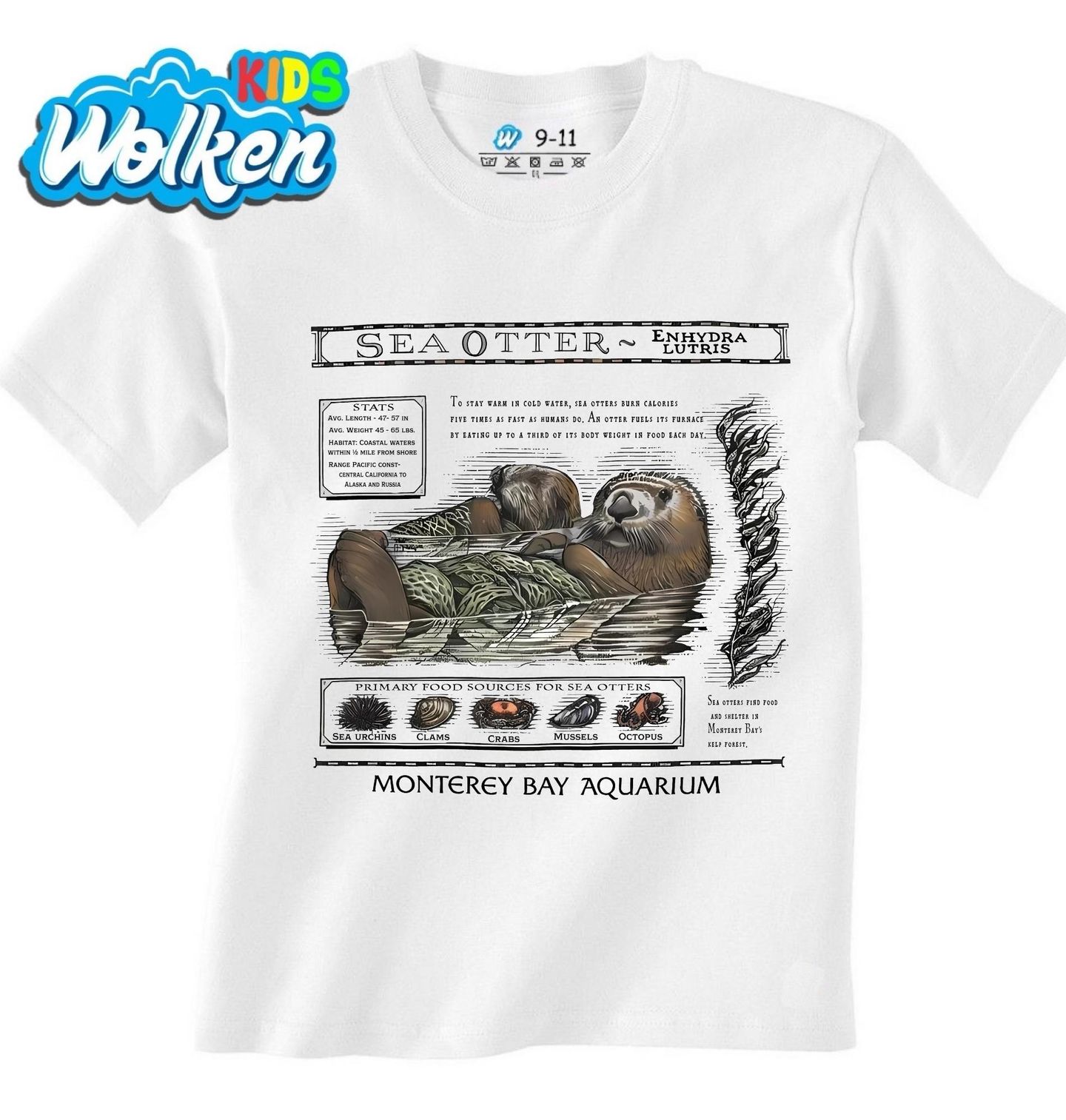 Dětské tričko Vydra mořská Monterey Bay Aquarium.jpg
