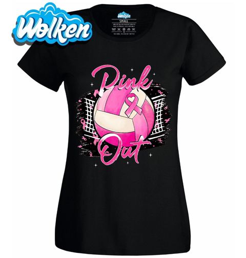 Obrázek produktu Dámské tričko Růžový Volejbalový Míč Naděje Pink Out