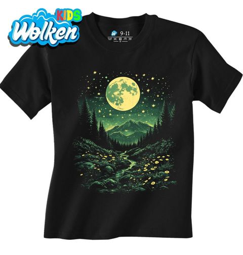Obrázek produktu Dětské tričko Zelený Měsíc nad Horami