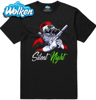 Pánské tričko Santa Agent v Utajení Silent Night.jpg