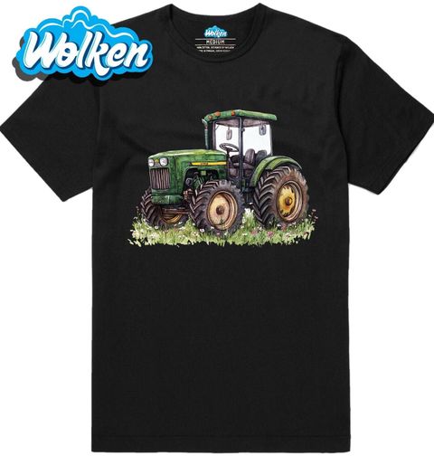 Obrázek produktu Pánské tričko Zelený Traktor na Rozkvetlém Poli