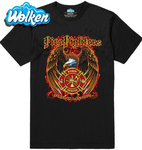 Obrázek produktu Pánské tričko Orel a Hasičský Znak v Plamenech