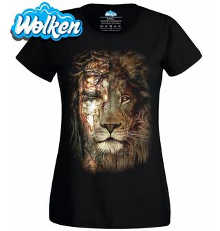 Dámské tričko Tvář Ježíše a Lva.jpg