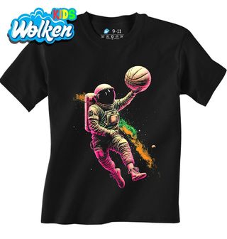 Dětské tričko Astronaut a Kosmický Basketbalový Míč.jpg