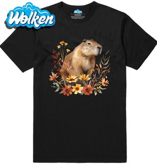 Pánské tričko Kapybara mezi Květy.jpg