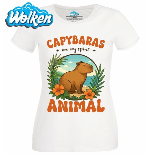 Obrázek produktu Dámské tričko Kapybara na Pláži Capybara is my spirit animal