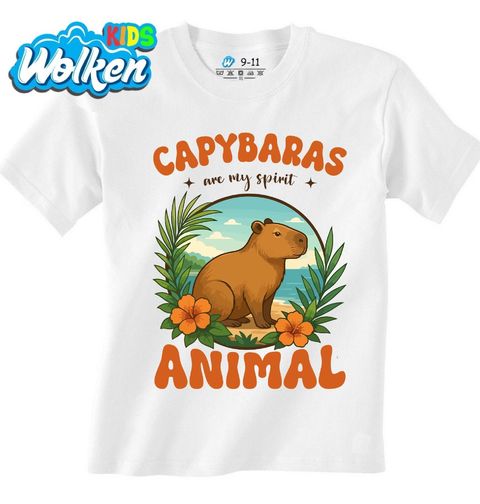 Obrázek produktu Dětské tričko Kapybara na Pláži Capybara is my spirit animal