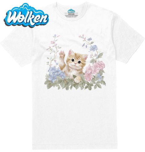 Obrázek produktu Pánské tričko Malé Kotě mezi Květinami