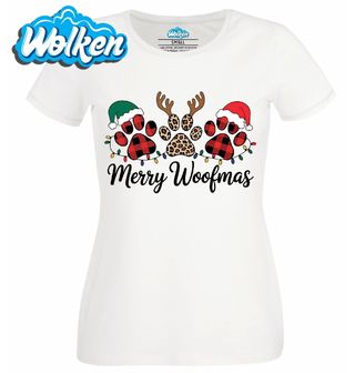 Dámské tričko  Vánoční Tlapky Merry Woofmas.jpg