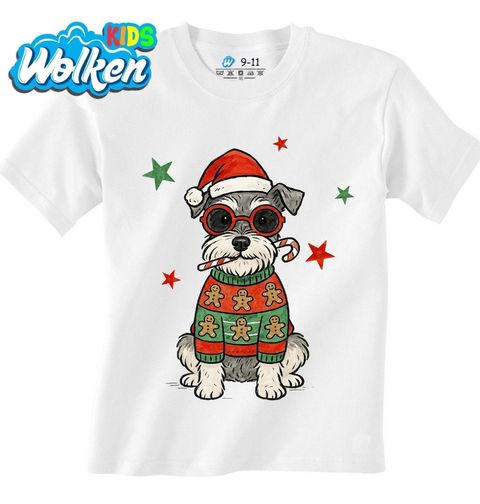 Obrázek produktu Dětské tričko Vánoční Knírač v Perníčkovém Svetru