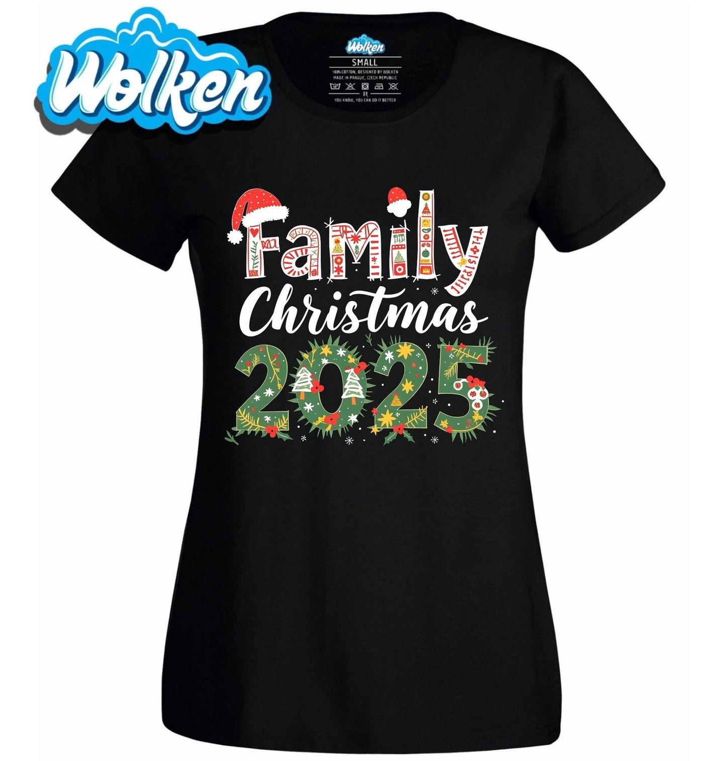 Dámské tričko Rodinné Vánoce Family Christmas 2025.jpg