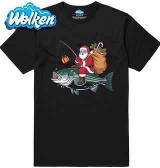 Pánské tričko Vánoční Rybář Santa.jpg
