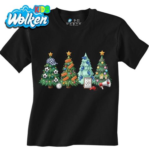 Obrázek produktu Dětské tričko Vánoční Fotbalové Stromečky