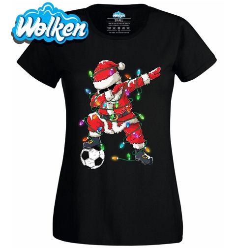 Obrázek produktu Dámské tričko Vánoční Dabující Santa Fotbalista