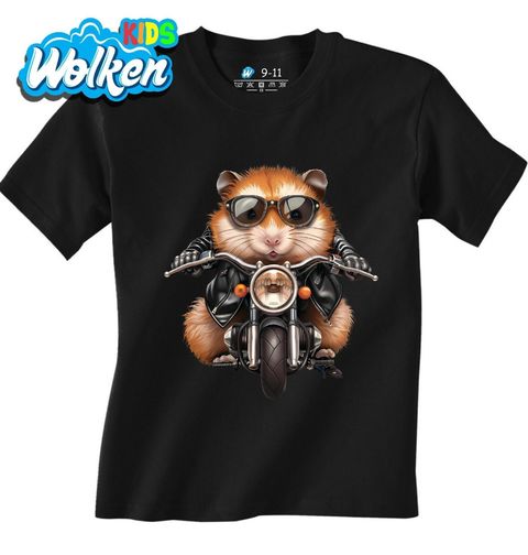 Obrázek produktu Dětské tričko Drsný Křeček Motorkář
