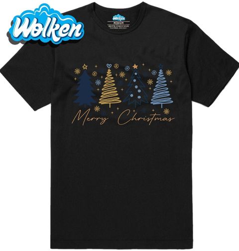 Obrázek produktu Pánské tričko Elegantní Vánoční Stromečky