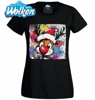 Dámské tričko Vánoční Sob Rudolf Graffiti.jpg