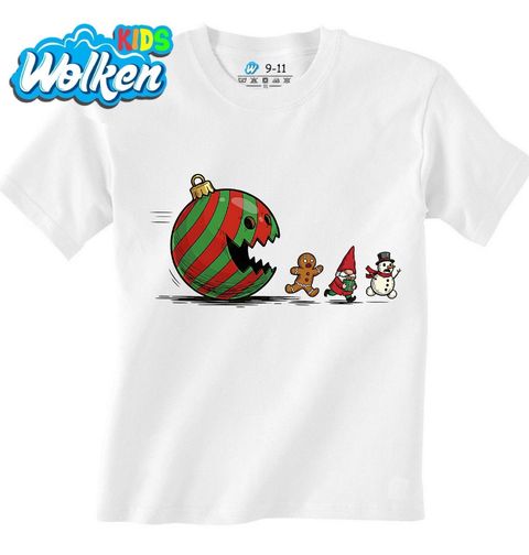 Obrázek produktu Dětské tričko Vánoční Pac-Man