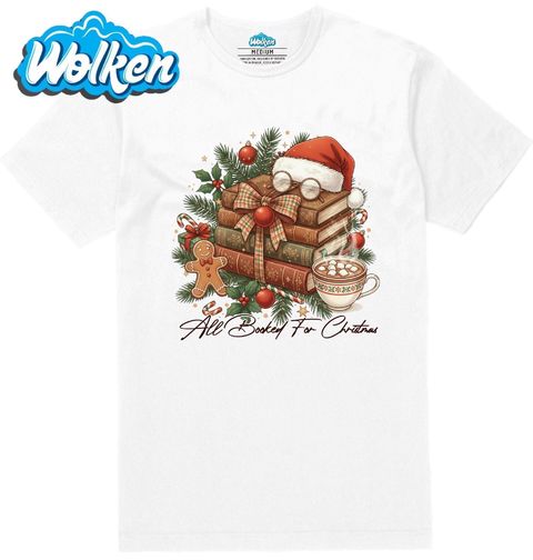 Obrázek produktu Pánské tričko Zarezervované Vánoce s Knihou