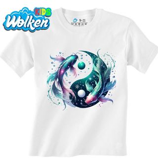 Dětské tričko Jin a Jang Koi Kapr Horoskop Ryby.jpg