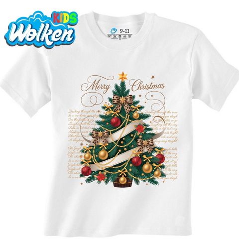 Obrázek produktu Dětské tričko Zlaté Vánoce Merry Christmas