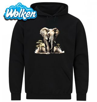 Mikina  Slon africký Král Savany.jpg