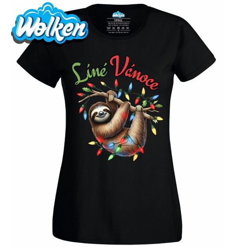 Obrázek produktu Dámské tričko Líné Vánoce s Lenochodem