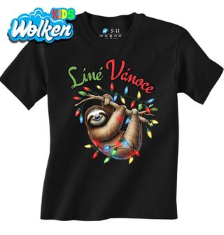 Dětské tričko Líné Vánoce s Lenochodem.jpg