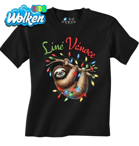 Obrázek produktu Dětské tričko Líné Vánoce s Lenochodem