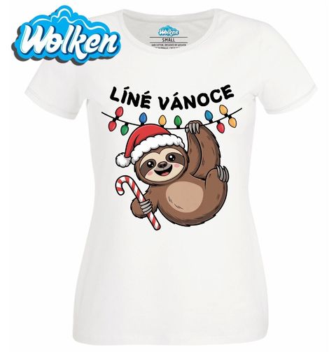 Obrázek produktu Dámské tričko Líné Vánoce Mládě Lenochoda