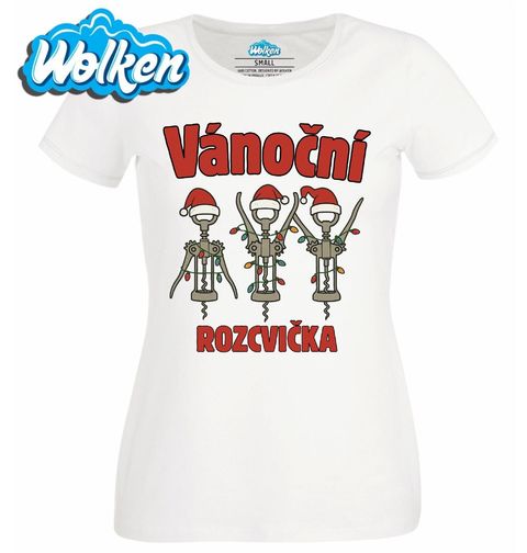 Obrázek produktu Dámské tričko Vánoční Rozcvička s Vínem